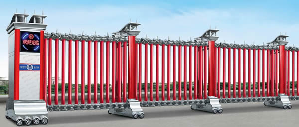 不銹鋼電動伸縮門17